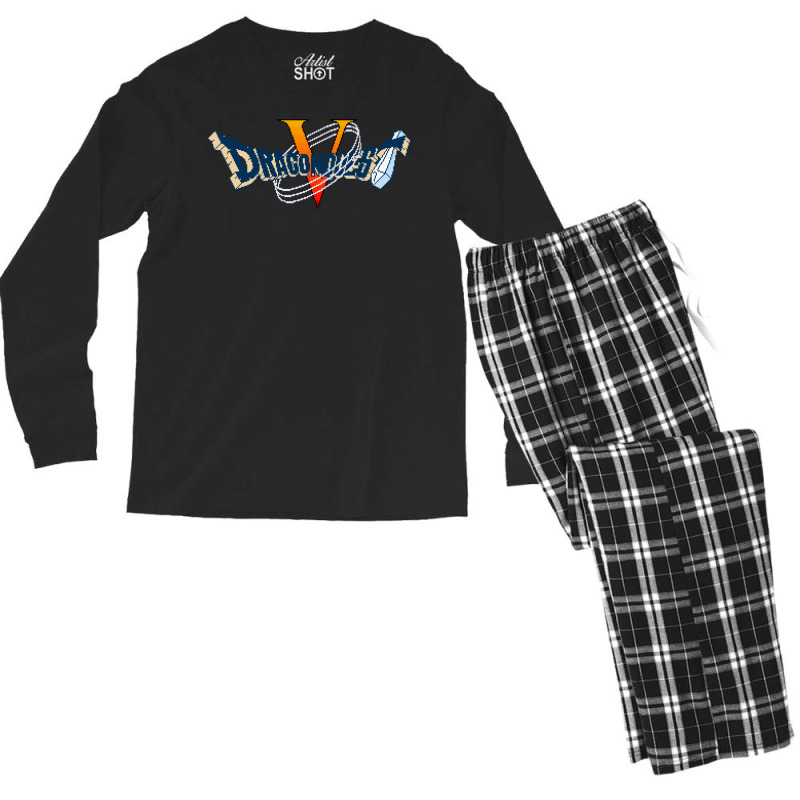 Dragon Quest V (snes) Title Screen Men's Long Sleeve Pajama Set by casonedionq | Artistshot