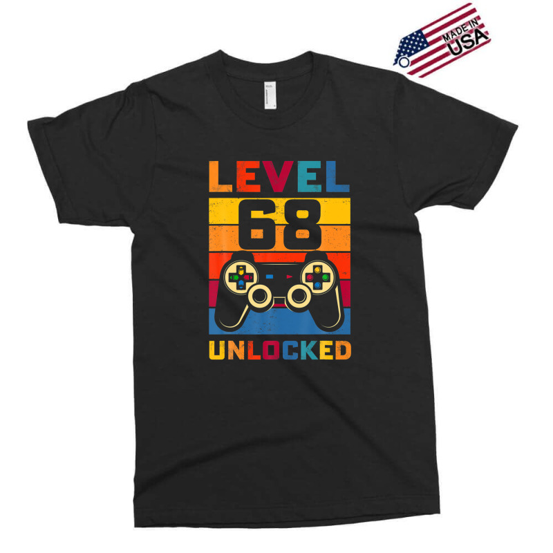 Level 68 Unlocked Shirt 68th Birthday Matching Video Game Exclusive T-shirt | Artistshot