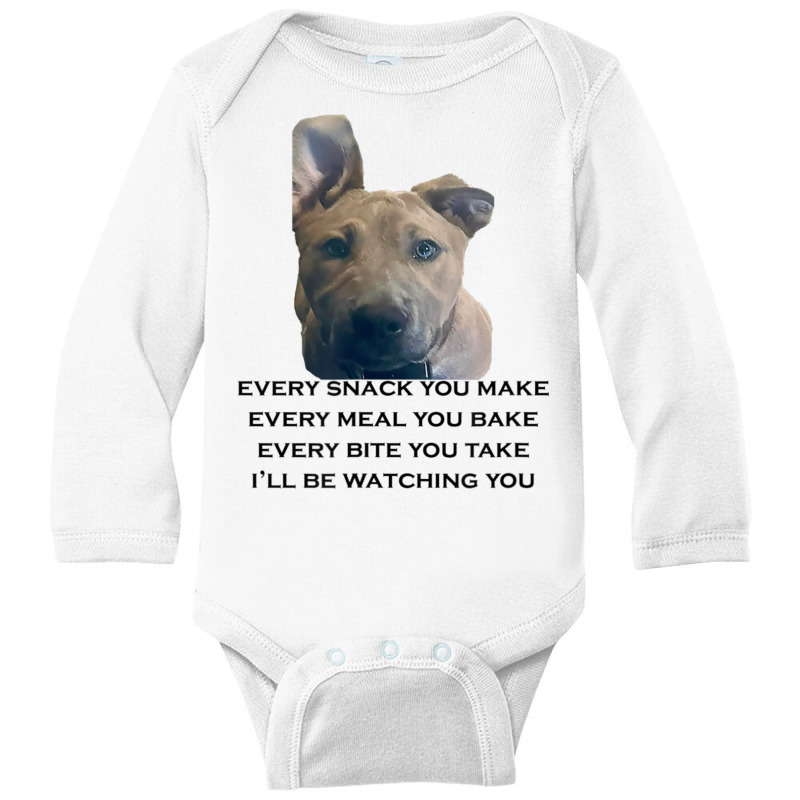 Barley I'll Be Watching You T Shirt Long Sleeve Baby Bodysuit | Artistshot