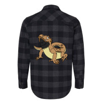 Limited Edition Cartoon Bearded Dragon Flannel Shirt | Artistshot