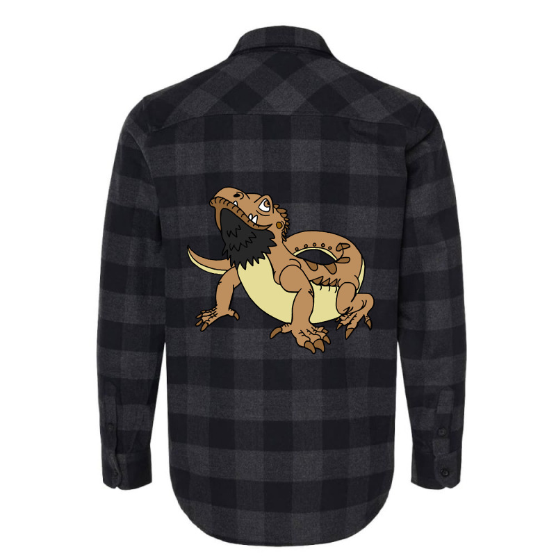 Limited Edition Cartoon Bearded Dragon Flannel Shirt by Pannell Quintero | Artistshot