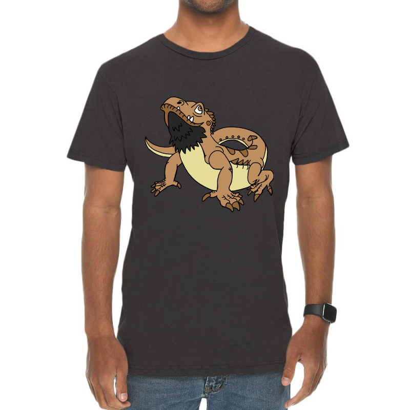 Limited Edition Cartoon Bearded Dragon Vintage T-Shirt by Pannell Quintero | Artistshot