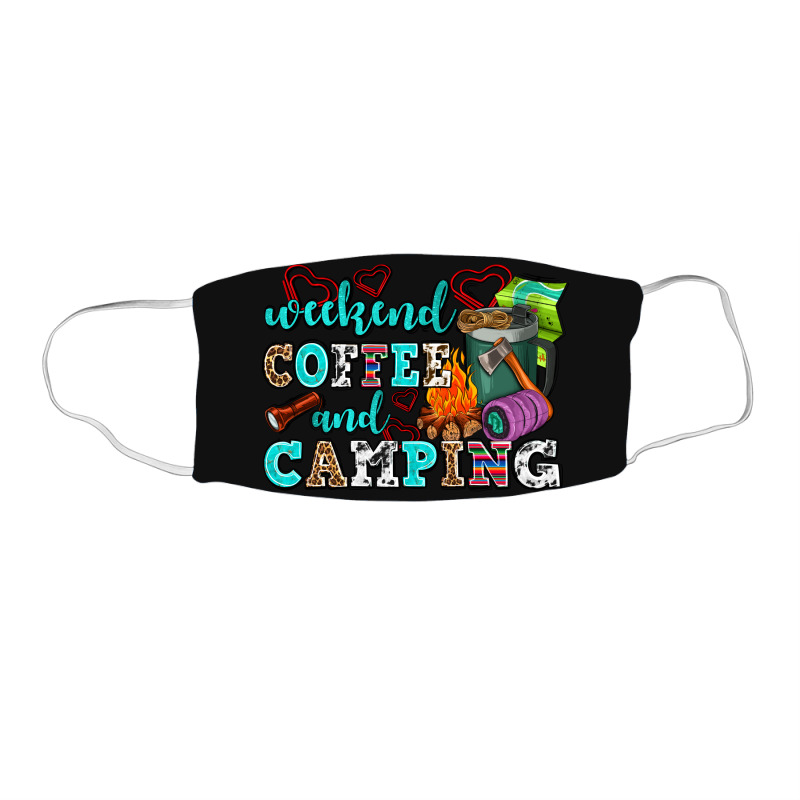 Weekend Coffee And Camping Face Mask Rectangle | Artistshot