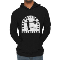 Limited Edition Chancellor Lake Ice Fishing Michigan Lightweight Hoodie | Artistshot