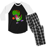 Cute Dinosaur Art Design Kids Men's 3/4 Sleeve Pajama Set | Artistshot