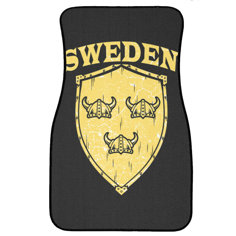 Hot Trend Sweden Swedish Vikings Viking Sverige Flag Shield Helmet Front Car Mat | Artistshot