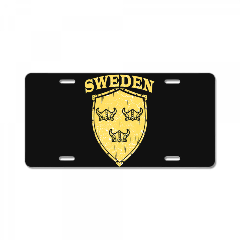 Hot Trend Sweden Swedish Vikings Viking Sverige Flag Shield Helmet License Plate | Artistshot