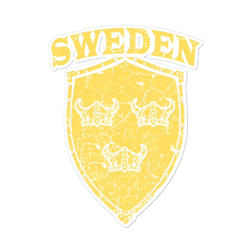 Hot Trend Sweden Swedish Vikings Viking Sverige Flag Shield Helmet Sticker | Artistshot