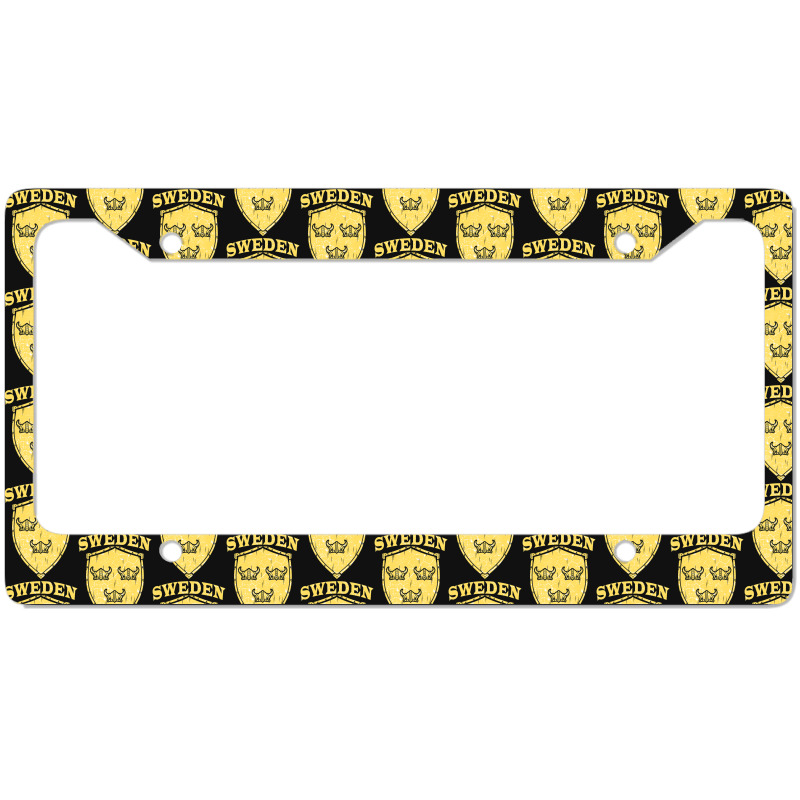 Hot Trend Sweden Swedish Vikings Viking Sverige Flag Shield Helmet License Plate Frame | Artistshot