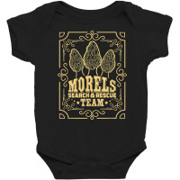 Morels Team Mushroom Hunting Mycologist Mycology Graphic T Shirt Baby Bodysuit | Artistshot