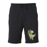 Dino And Headphones T Shirt Premium Fleece Short | Artistshot