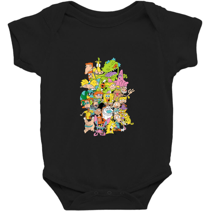 Complete Nick 90s Throwback Character Baby Bodysuit by rosehowell | Artistshot