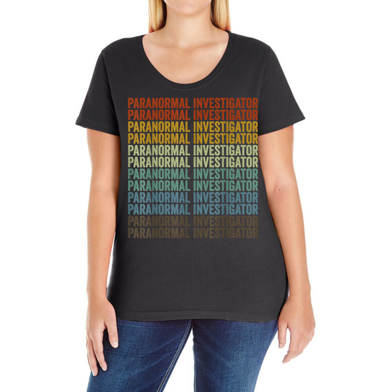 Paranormal Investigator Ghost Hunting T Shirt Ladies Curvy T-Shirt by anselmpru9bt | Artistshot