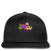 Peace Love King Cake Funny Mardi Gras Party Carnival Gifts T Shirt Printed Hat | Artistshot