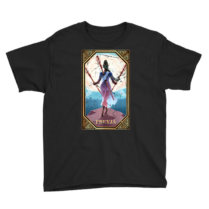 Limited Edition Tarot Norse Mythology Freyja Fortune Teller Occult Youth Tee by Sizemore Adame | Artistshot