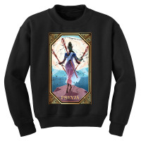 Limited Edition Tarot Norse Mythology Freyja Fortune Teller Occult Youth Sweatshirt | Artistshot