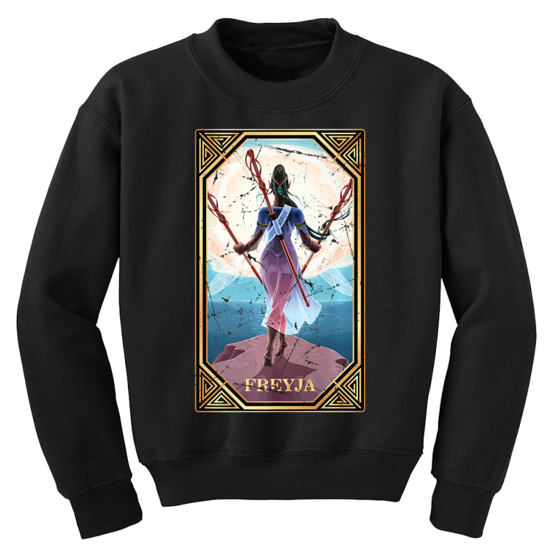 Limited Edition Tarot Norse Mythology Freyja Fortune Teller Occult Youth Sweatshirt by Sizemore Adame | Artistshot