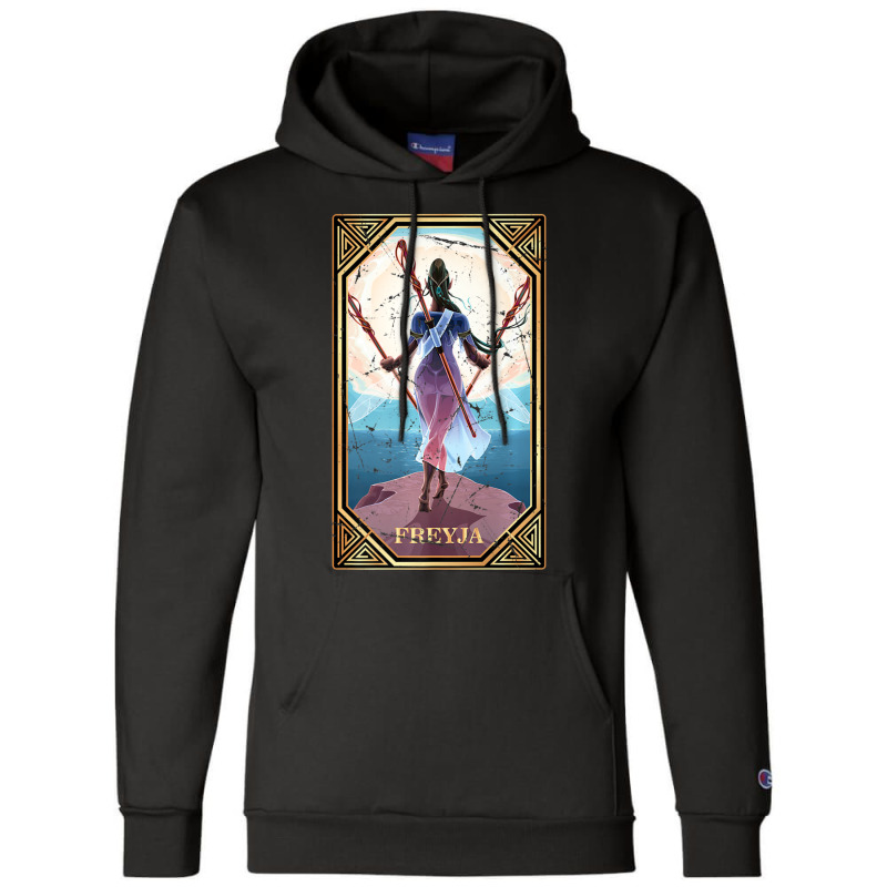 Limited Edition Tarot Norse Mythology Freyja Fortune Teller Occult Champion Hoodie by Sizemore Adame | Artistshot