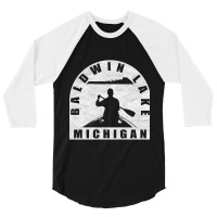 Trending Baldwin Lake Canoeing Michigan 3/4 Sleeve Shirt | Artistshot