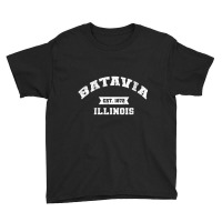 Womens Batavia Illinois Il Vintage Athletic Sports Established V Neck Youth Tee | Artistshot