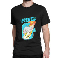 Surfing Wolfy Classic T-shirt | Artistshot