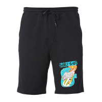 Surfing Wolfy Fleece Short | Artistshot