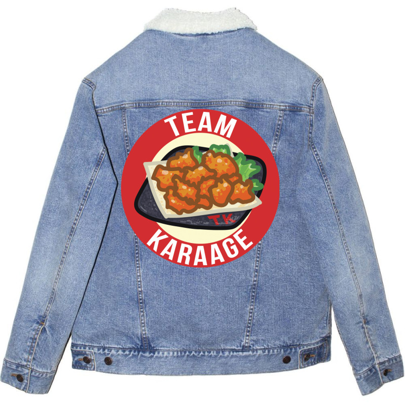 Team Karaage Unisex Sherpa-lined Denim Jacket | Artistshot