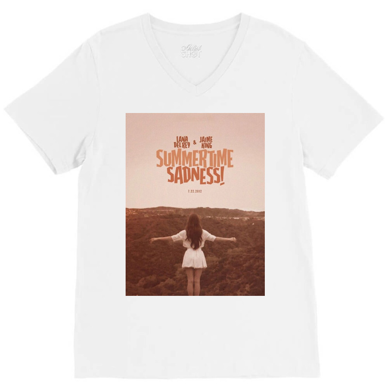 Lana Rey Summertime Sadness V-Neck Tee by LeslyLindgren | Artistshot