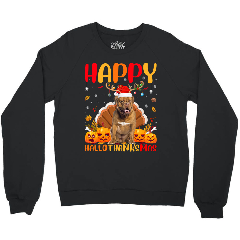 Funny Ocelot Animal Lover Happy Ocelot Hellothanksmas Crewneck Sweatshirt | Artistshot