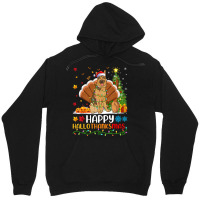 Rottweiler Riding Red Truck Merry Christmas Dog Lover Giftss 4 Unisex Hoodie | Artistshot