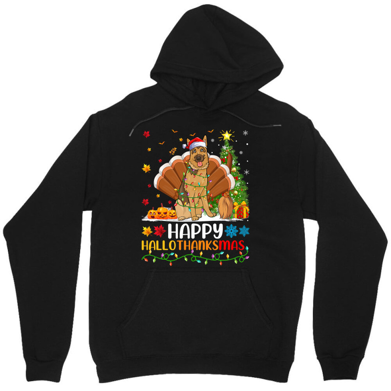 Rottweiler Riding Red Truck Merry Christmas Dog Lover Giftss 4 Unisex Hoodie by DEBORAHBOURSSIQUOT | Artistshot