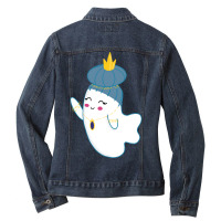 Limited Edition Little Ghost Ornate Ladies Denim Jacket | Artistshot