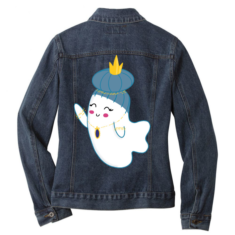 Limited Edition Little Ghost Ornate Ladies Denim Jacket by Box Bingham | Artistshot