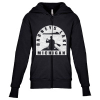 Trending Barneys Lake Canoeing Michigan Youth Zipper Hoodie | Artistshot