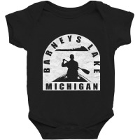 Trending Barneys Lake Canoeing Michigan Baby Bodysuit | Artistshot