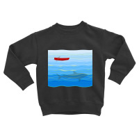 Hot Trend Little Red Boat Toddler Sweatshirt | Artistshot