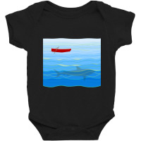 Hot Trend Little Red Boat Baby Bodysuit | Artistshot