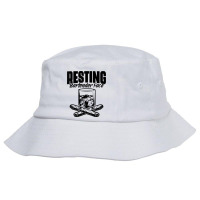 Resting Bartender Face Liquor Alcohol Bartending Mixologist T Shirt Bucket Hat | Artistshot