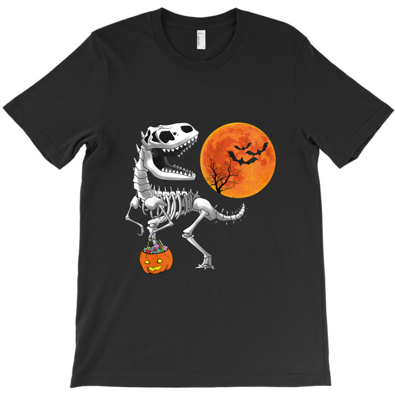 Halloween Dinosaur T Rex Skeleton Scary Boys Kids Teens T-shirt | Artistshot