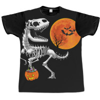 Halloween Dinosaur T Rex Skeleton Scary Boys Kids Teens Graphic T-shirt | Artistshot