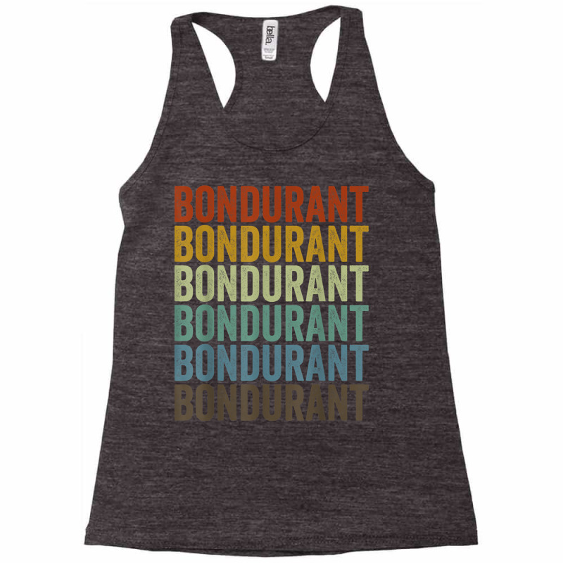 Bondurant City Retro T Shirt Racerback Tank by kleebbi | Artistshot