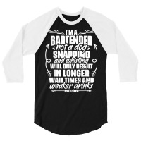 Sarcastic Bartending Liquor Alcohol Bartender Mixologist T Shirt 3/4 Sleeve Shirt | Artistshot