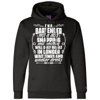 Sarcastic Bartending Liquor Alcohol Bartender Mixologist T Shirt Champion Hoodie | Artistshot