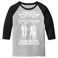 Private Detective Outfit Investigation Private Investigator T Shirt Youth 3/4 Sleeve | Artistshot