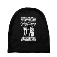 Private Detective Outfit Investigation Private Investigator T Shirt Baby Beanies | Artistshot