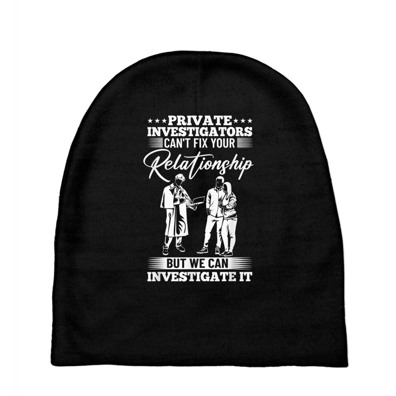 Private Detective Outfit Investigation Private Investigator T Shirt Baby Beanies by tawny4okburd | Artistshot