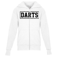 Retro Graphic Dart Player Darts Dartboard Triple 20 Bullseye T Shirt Youth Zipper Hoodie | Artistshot