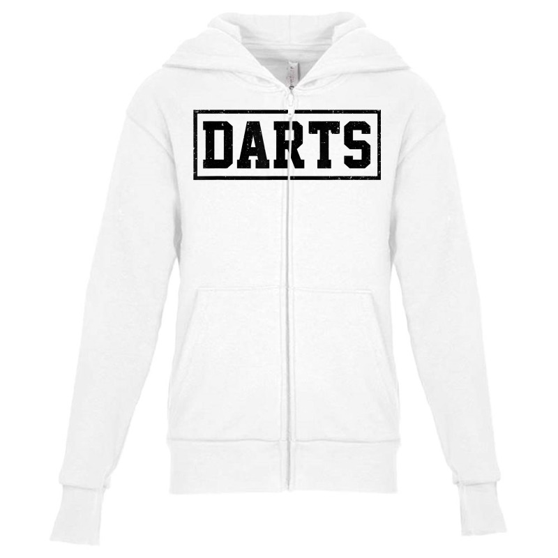 Retro Graphic Dart Player Darts Dartboard Triple 20 Bullseye T Shirt Youth Zipper Hoodie by kylrahal8pot | Artistshot