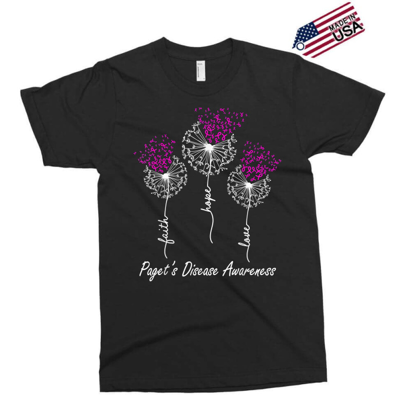 Paget’s Disease Awareness Faith Hope Love Dandelion T Shirt Exclusive T-shirt by noelenedh2mar | Artistshot