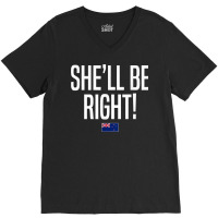 She'll Be Right New Zealand Slang T Shirt V-neck Tee | Artistshot